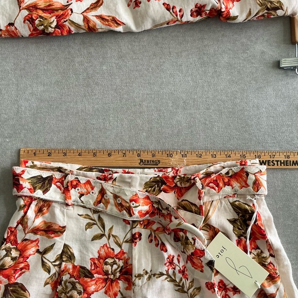 Joie 100% Linen Shortset Top M shorts Size 10 - Picture 12 of 12